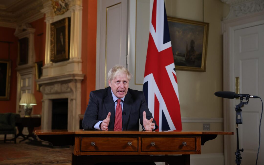 PRIME MINISTER BORIS JOHNSON ANNOUNCES NEW CORONAVIRUS RESTRICTIONS